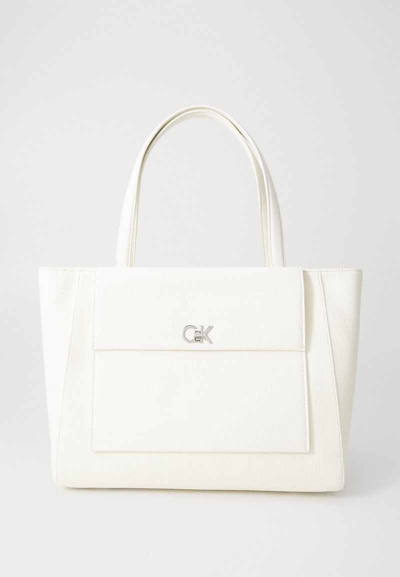 Calvin Klein - MEDIUM - Tote bag - chalk, Enlarge