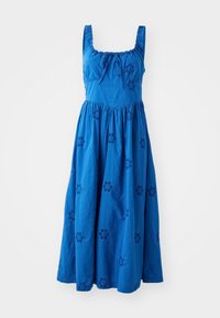 TEXTURED TIE MIDI - Dnevna obleka - dazzling blue
