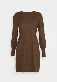 BYNONINA RIB DRESS - Strickkleid - chicory coffee melange