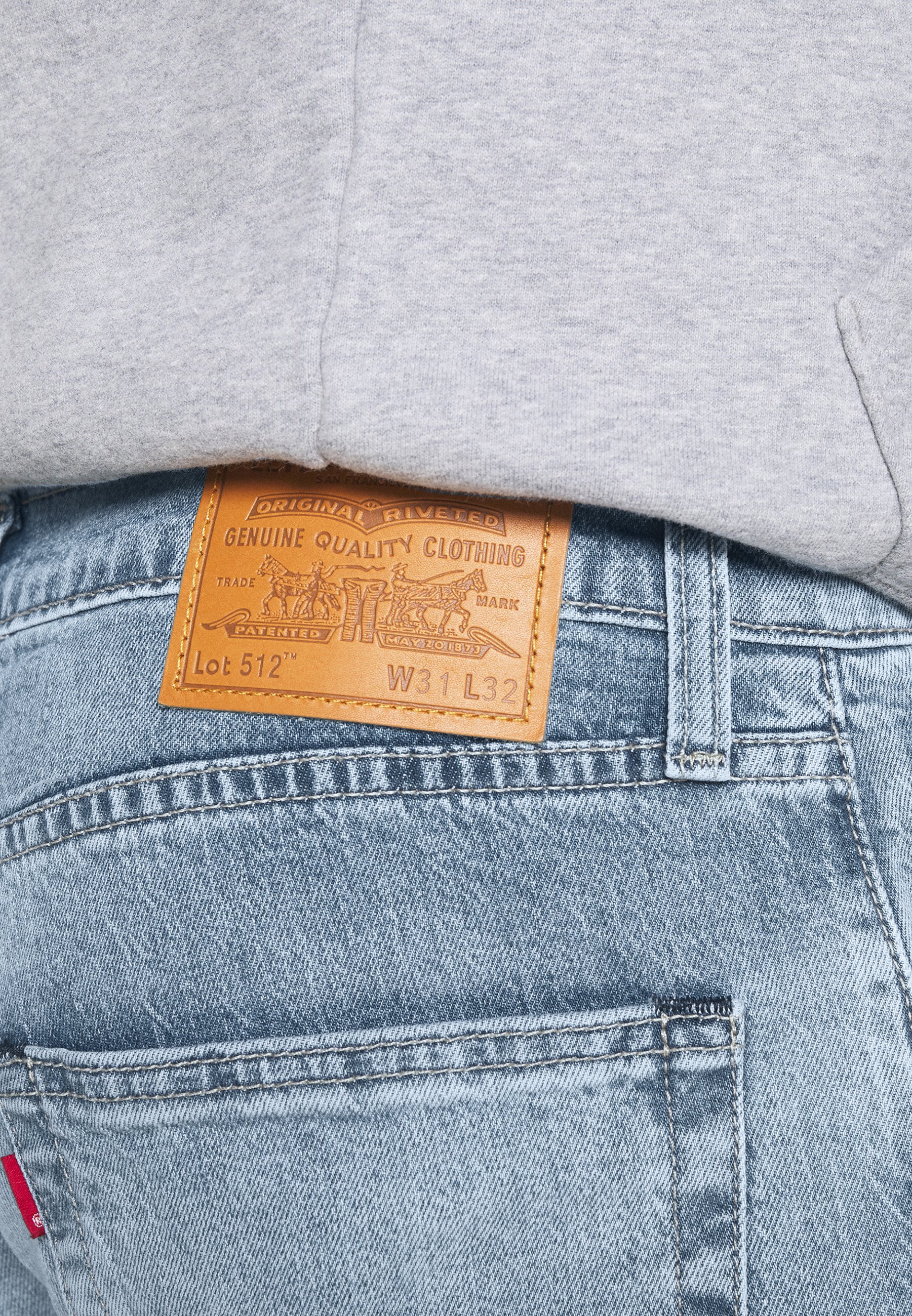 Levi's® 512™ SLIM TAPER - Slim fit jeans - med indigo/Lichtblauw -  Zalando.nl