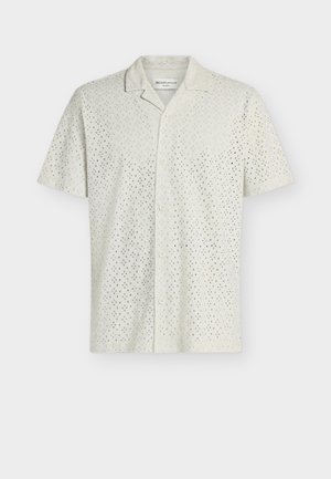 TOM TAILOR DENIM, RELAXED EMBRO SHIRT - Pluus - greyish white