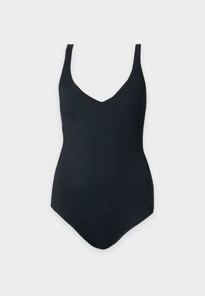 Roxy, LOVE ONE PIECE V NECK - Μαγιό - anthracite