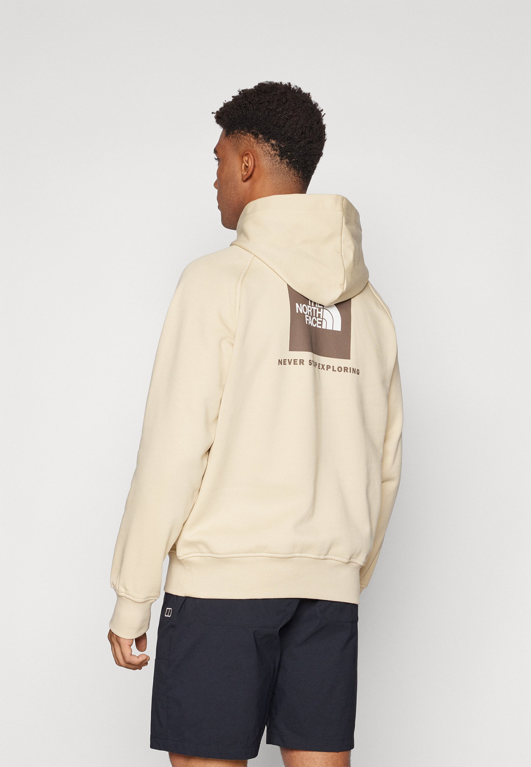 The North Face RAGLAN BOX HOODIE Hoodie gravel/smokey brown
