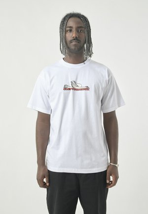 TEE RACER - Print T-shirt - white
