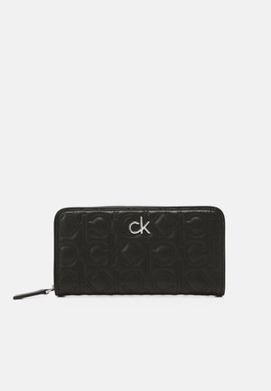 RE LOCK WALLET QUILT - Denarnica - black