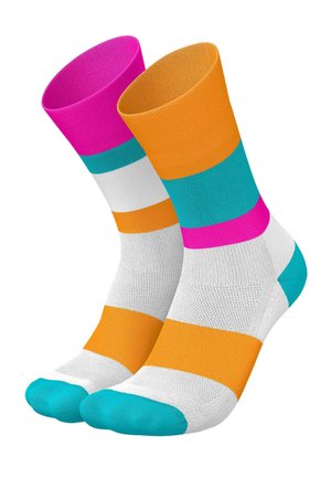 INCYLENCE RUNNING BANDS UNISEX - Sportsocken - cyan orange
