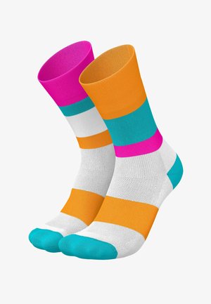 INCYLENCE RUNNING BANDS UNISEX - Sportsocken - cyan orange