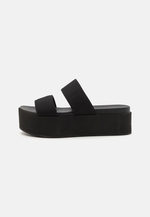 FLATFORM - Heeled mules - triple black