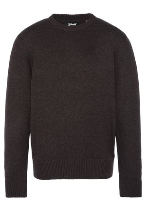 Schott PULL COL ROND - Pullover - café