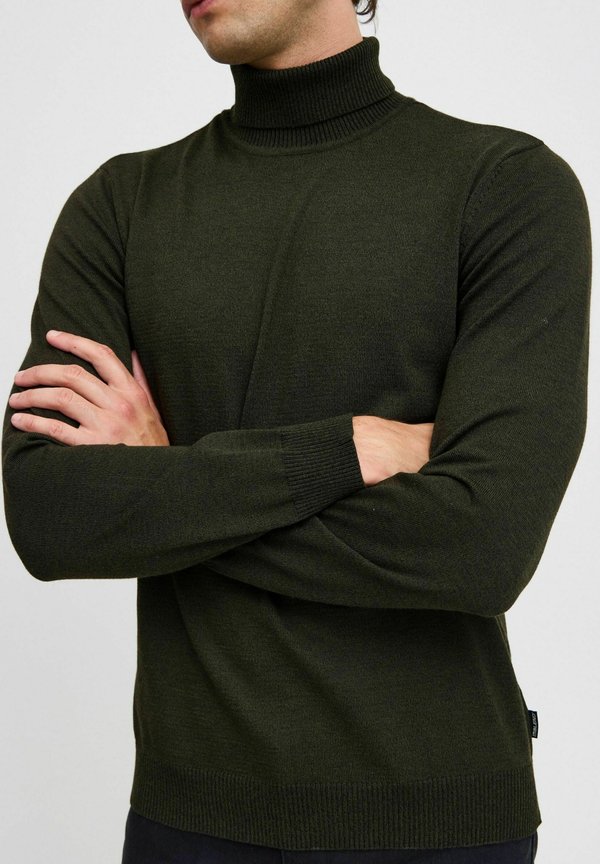 BHBRUTON roll neck knit - Jumper - forest night4