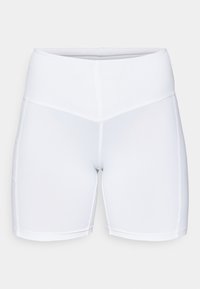 HIGH WAISTED BIKER SHORTS - Leggings - white