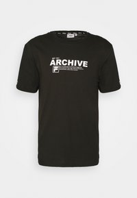 Fila BURBACH TEE - Print T-shirt - black
