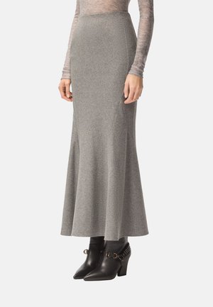 PABLA FLANELLA - Falda larga - dark grey-i76