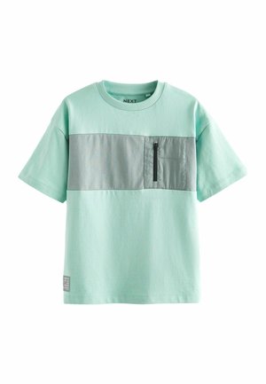 SHORT SLEEVE UTILITY REGULAR FIT - Trükipildiga T-särk - mineral blue