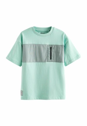 SHORT SLEEVE UTILITY REGULAR FIT - Apdrukāts T-krekls - mineral blue