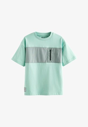 Next SHORT SLEEVE UTILITY REGULAR FIT - Trükipildiga T-särk - mineral blue