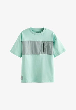 SHORT SLEEVE UTILITY REGULAR FIT - T-shirt med print - mineral blue