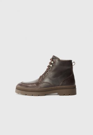 PATRICK - Snørestøvletter - dark brown