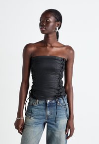 Weekday IMA LACE UP CORSET - Débardeur - black
