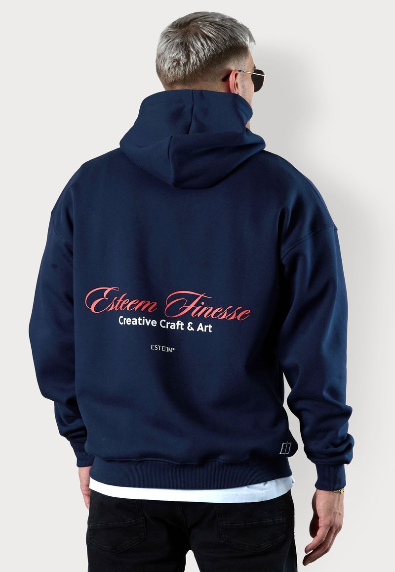 ESTEEM FINESSE OVERSIZED - Kapuzenpullover - seablue