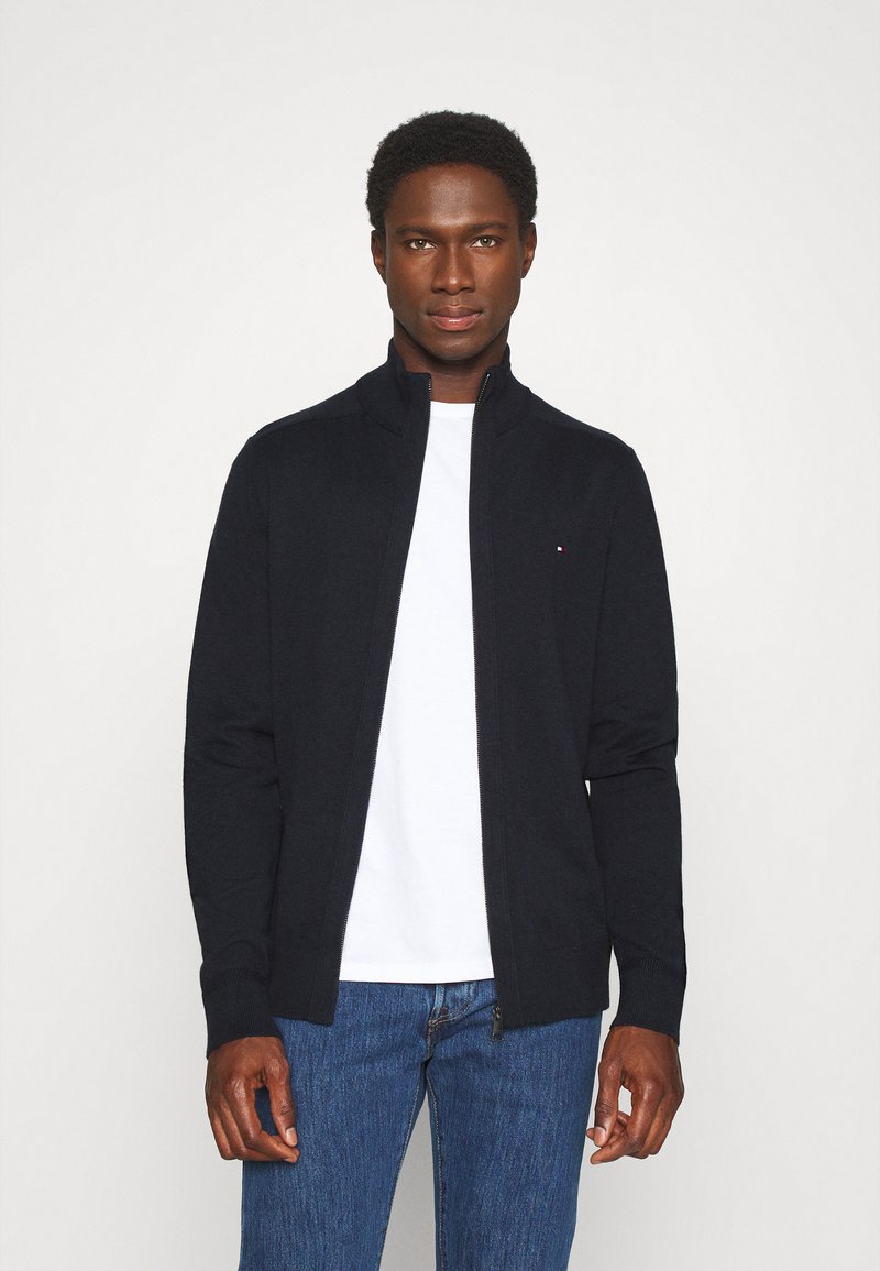 Tommy Hilfiger Blue Cotton Cardigan