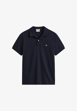 GANT, SLIM SHIELD - Polo shirt - dark blue