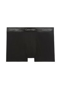 Schwarze Baumwoll-Boxershorts mit einem Logo-Bund, passgenauer Schnitt und konturiertem Vorderbereich. Nahtlose Beinöffnungen für zusätzlichen Komfort.