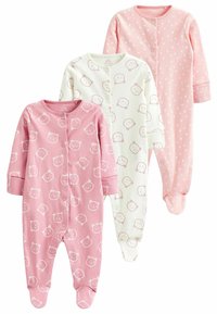 Next COTTON BABY SLEEPSUITS 3 PACK - Dupačky na spaní - pink