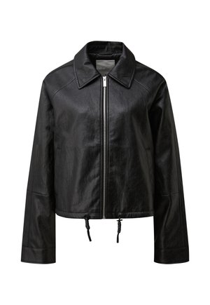 QS, OUTDOOR-JACKE - Kunstlederjacke - schwarz