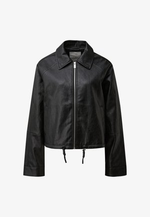 QS, OUTDOOR-JACKE - Kunstlederjacke - schwarz