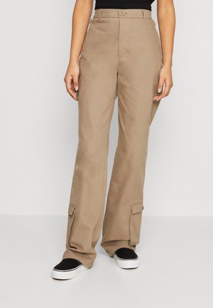 Nicki Studios STRAIGHT POCKET PANTS - Παντελόνι cargo - kahve