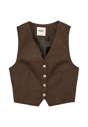 Koton, SLEEVELESS VEST - Vest - brown