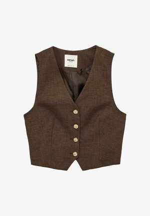 Koton, SLEEVELESS VEST - Vest - brown