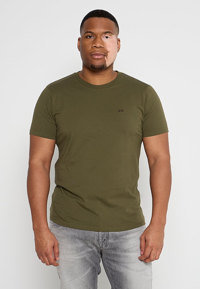 Denham T-shirt basic olijfgroen