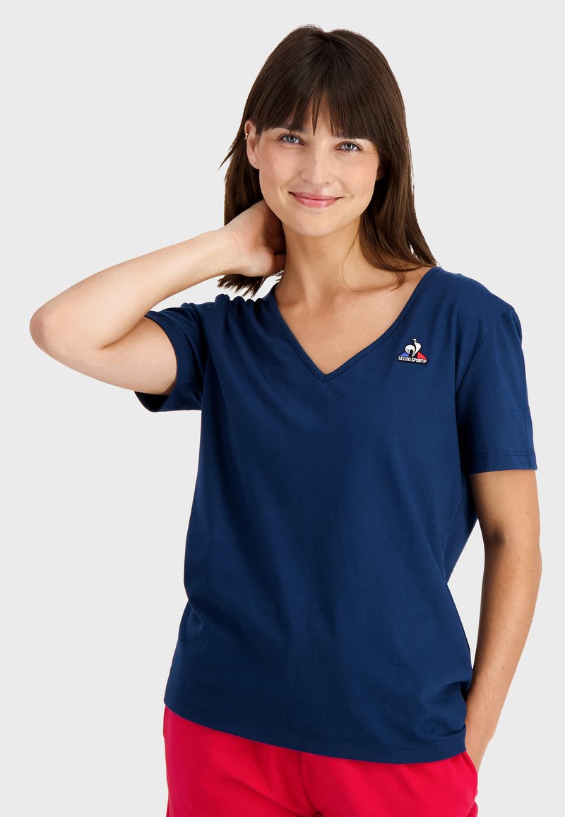 Maillot Cycliste Vintage Le Coq Sportif – Bleu, Taille L/XL, Des Années 70/80, Très Bon état