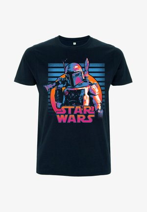 Star Wars STAR WARS CLASSIC NEON FETT - T-shirt z nadrukiem
