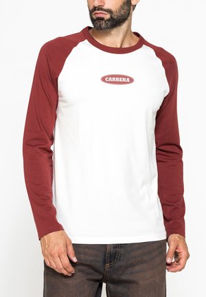 Carrera Jeans, CARRERA JEANS LONG SLEEVE SHIRT REPLICA RAGLAN - Maglietta a manica lunga - off white