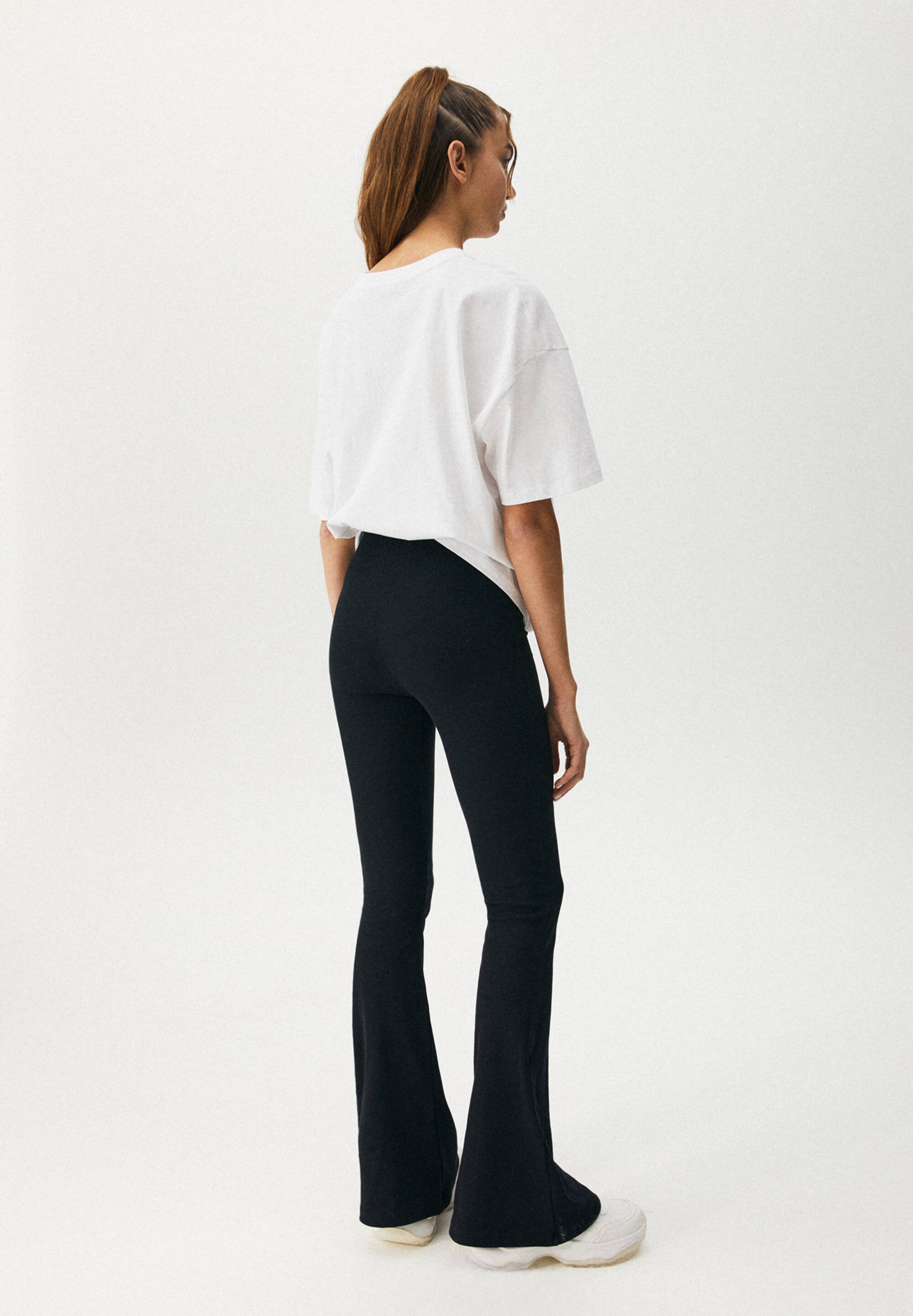 PULL\u0026BEAR Stretch bell bottom trousers 