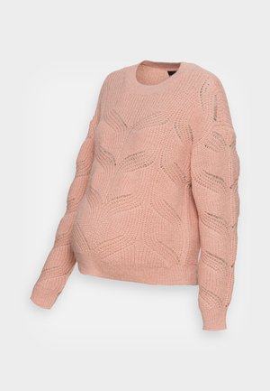 Pieces Maternity PCCORNELIA O NECK - Džemper - rose cloud