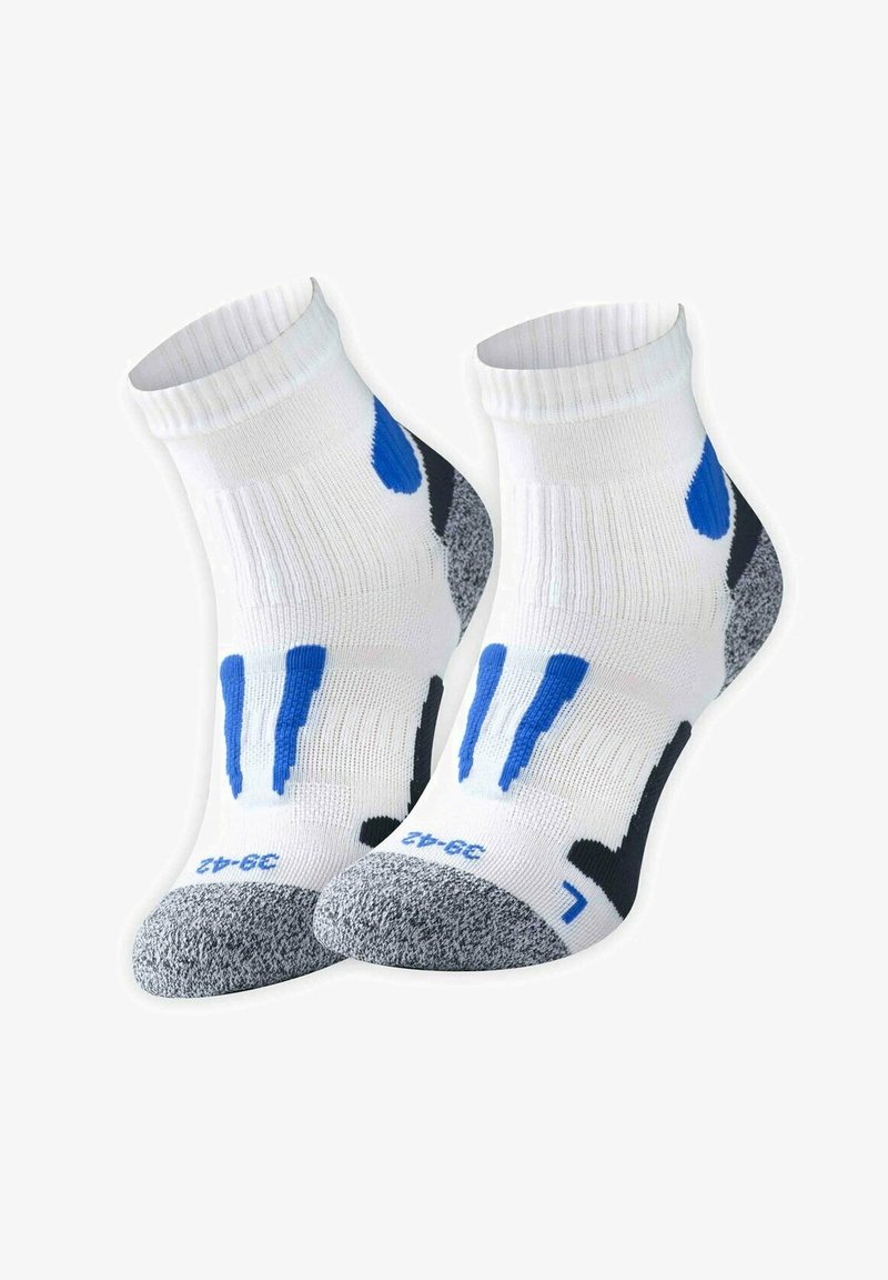 Stark Soul QUARTER LAUF- 2 PAAR - Chaussettes - weiß blau