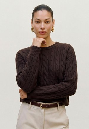 Vero Moda, JUMPER VMSEQUOIA JUMPER - Pullover - chocolate torte