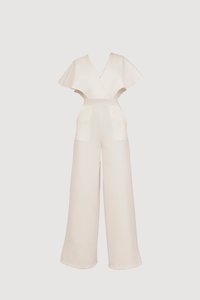 WEDDING BETTY WRAP - Jumpsuit - white