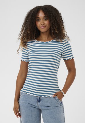 CRRIBBA - T-shirt basique - blue heaven stripe