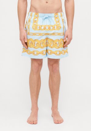 SWIM GOLFO MEDUSA CHAINS PRINT - Bañador corto - pastel blue/gold