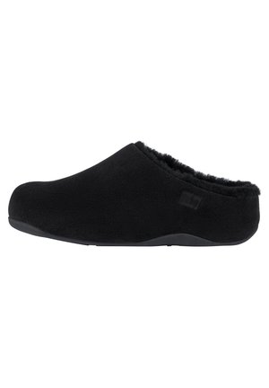 Pantolette flach - all black