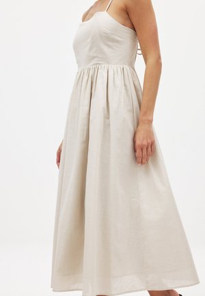 NA-KD, OPEN BACK DETAIL - Denné šaty - beige