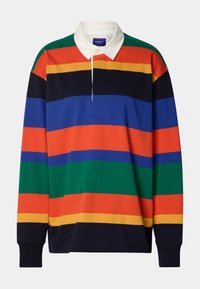 EXCLUSIVE HERITAGE 2.0 MULTI STRIPE HEAVY RUGGER - Poloshirt - evening blue