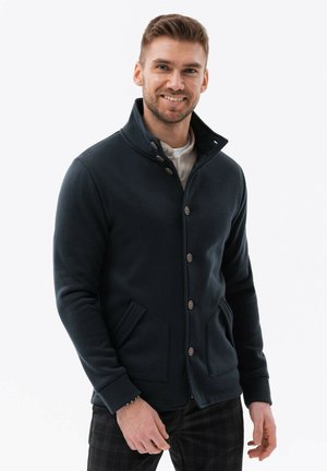 BUTTON-DOWN WITH  - Sweatjakke - black