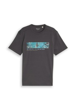 TOM TAILOR, PHOTOPRINT T-SHIRT - T-shirt imprimé - tarmac grey