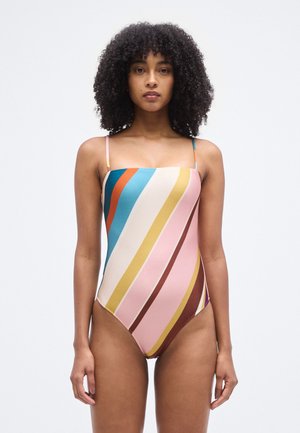 STRIPES STRAPS SWIMSUIT - Fürdőruha - unique